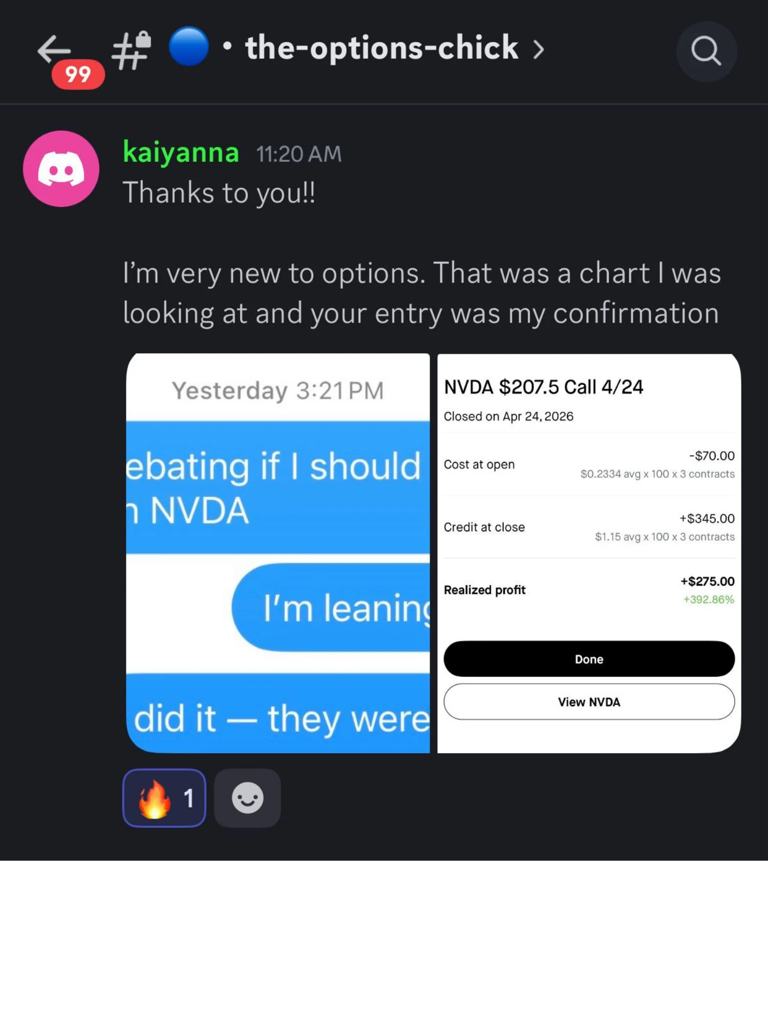 Trading result 11